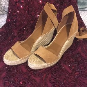 Marc Fisher Suede espadrille wedges